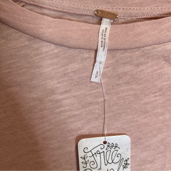 Free people Take Me Away embroidered Twofer Tee T Shirt top - Picture 5 of 7